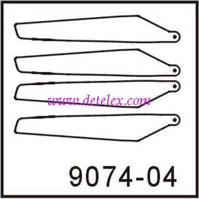1 Set Main Blades Grip Parts 9074-03 09 for Double Horse DH 9074 RC Helicopter